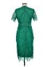 Bardot 100% Polyester Chevron-herringbone Green Cocktail Dress Size 8 - photo 2