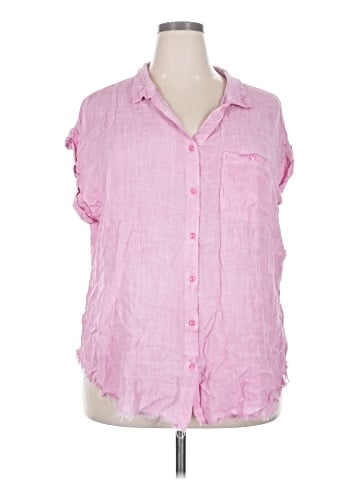 Umgee Sleeveless Button-Down Shirt (view 1)