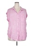 Umgee 100% Rayon Pink Sleeveless Button-Down Shirt Size 2XL - photo 1