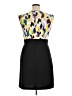AB Studio 100% Polyester Graphic Black Cocktail Dress Size 14 - photo 2