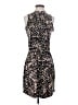 Veronica M. Animal Print Black Cocktail Dress Size S - photo 1