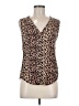 41Hawthorn 100% Rayon Brown Sleeveless Blouse Size M - photo 1