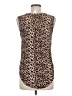 41Hawthorn 100% Rayon Brown Sleeveless Blouse Size M - photo 2