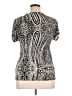 Chaus Silver Short Sleeve Blouse Size XL - photo 2