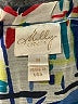 MILLY Cabana Blue Sleeveless Silk Top Size M - photo 7