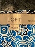 Ann Taylor LOFT 100% Polyester Print Blue Casual Dress Size S - photo 7