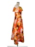 eShakti 100% Polyester Print Orange Gold Cocktail Dress Size 12 - photo 4
