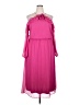 City Chic 100% Polyester Pink Cocktail Dress Size 18 Plus (M) - photo 1