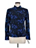 Peck & Peck 100% Polyester Print Blue Long Sleeve Blouse Size 6 - photo 1