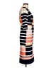 En Focus Studio 100% Polyester Stripes Orange Cocktail Dress Size 6 - photo 4