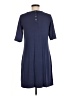 Paraphrase Solid Blue Casual Dress Size M - photo 2