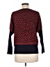 Christina Chevron-herringbone Red Pullover Sweater Size M - photo 2