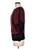 Christina Chevron-herringbone Red Pullover Sweater Size M - photo 5