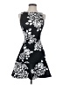 Aqua Floral Black Cocktail Dress Size XS - photo 1