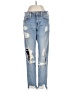 Express Hearts Blue Jeans Size 2 - photo 1
