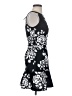 Aqua Floral Black Cocktail Dress Size XS - photo 4