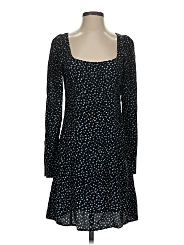 Madewell Seamed Long-Sleeve Mini Dress in Ditsy Floral (view 1)