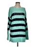 Pilcro Stripes Teal Pullover Sweater Size S - photo 1