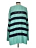 Pilcro Stripes Teal Pullover Sweater Size S - photo 2