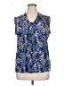Dana Buchman Blue Sleeveless Blouse Size XL - photo 1