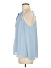 Naked Zebra 100% Polyester Blue Sleeveless Blouse Size M - photo 5
