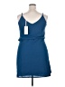 Grace Karin Solid Blue Casual Dress Size 3X - photo 2
