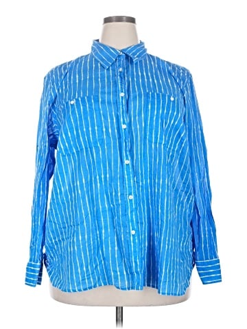 Lauren by Ralph Lauren Long Sleeve Button-Down Shirt (view 1)