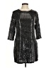Veronica M. 100% Polyester Tweed Silver Cocktail Dress Size M - photo 1