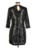 Veronica M. 100% Polyester Tweed Silver Cocktail Dress Size M - photo 2