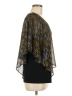 AGB 100% Polyester Black Poncho Size M - photo 4