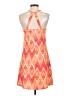Tehama Print Orange Cocktail Dress Size S - photo 2