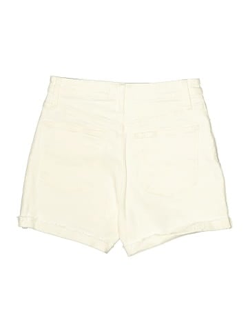 Madewell Curvy High-Rise Denim Shorts in Tile White (view 2)