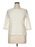 Talbots Damask Ivory 3/4 Sleeve Top Size XL Petite - photo 1