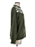 Boden Floral Green Pullover Sweater Size M - photo 4