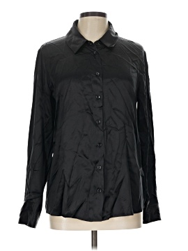 Reformation Long Sleeve Silk Top
