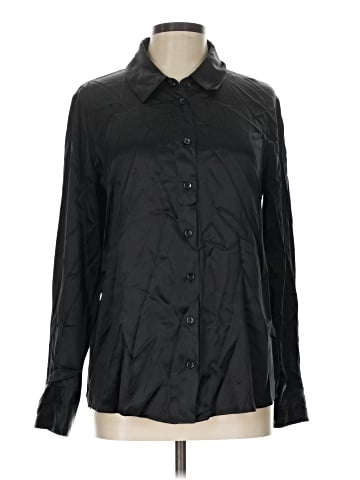 Reformation Long Sleeve Silk Top (view 1)