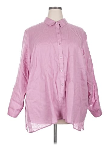 Coldwater Creek 3/4 Sleeve Button-Down Shirt (view 1)