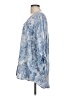 Soft Surroundings 100% Tencel Blue 3/4 Sleeve Blouse Size L - photo 5