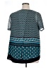 Dana Buchman 100% Polyester Teal Short Sleeve Top Size 0X - photo 2