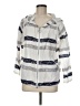 ClothesHead Stripes White Zip Up Hoodie Size M - photo 1
