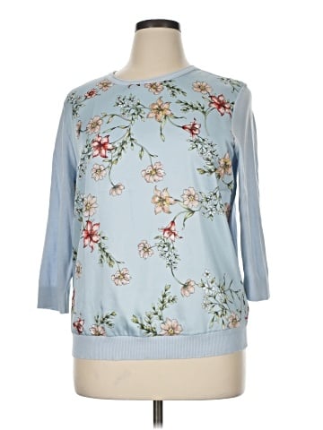 Lauren by Ralph Lauren 3/4 Sleeve T-Shirt (view 1)