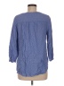 St. John's Bay 100% Rayon Blue 3/4 Sleeve Blouse Size M - photo 2