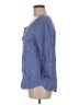 St. John's Bay 100% Rayon Blue 3/4 Sleeve Blouse Size M - photo 5