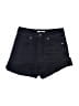 H&M Solid Black Denim Shorts Size 2 - photo 1