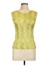 Rafael 100% Polyester Yellow Sleeveless Top Size L - photo 1