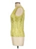 Rafael 100% Polyester Yellow Sleeveless Top Size L - photo 5