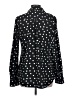 Merona 100% Polyester Polka Dots Black Long Sleeve Blouse Size L - photo 2