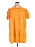 Unbranded Orange Short Sleeve Button-Down Shirt Size XL - photo 1