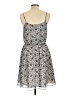 Ann Taylor LOFT 100% Polyester Paisley Gray Casual Dress Size M - photo 2