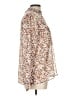 Hayden 100% Polyester Animal Print Ivory Long Sleeve Blouse Size L - photo 4